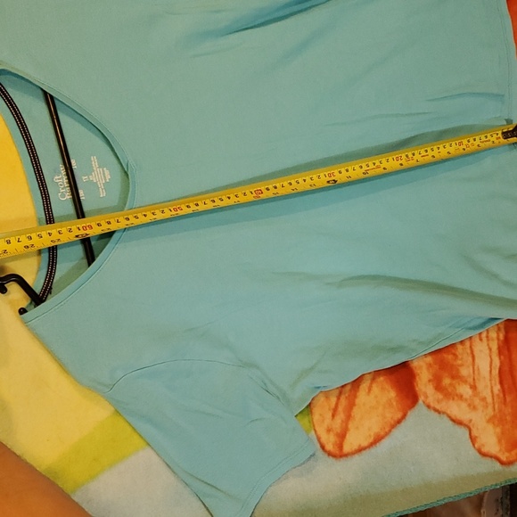 2/$8 👕 Womens plus 1x Croft & barrow blue tee - Picture 3 of 4